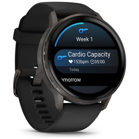 Venu 4 3,56 cm (1.4") AMOLED 45 mm Digitale 454 x 454 Pixel Touch screen Nero Wi-Fi GPS (satellitare) - Foto 1