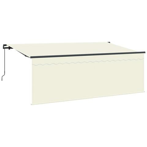 Tenda Retrattile Crema 350 x 200 cm Poliestere e Alluminio - Foto 1