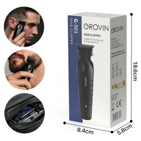 Rasoio Elettrico Barba Ricaricabile Professionale Tagliacapelli Regolabarba - Foto 1