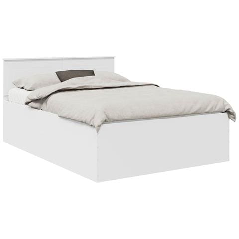 Struttura del letto Bianco 150 x 200 cm Legno multistrato - Foto 1