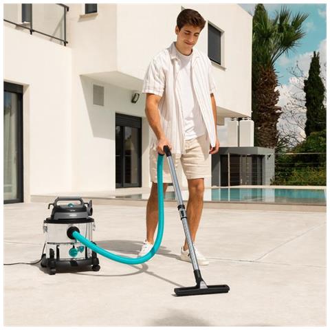 Conga Rockstar Wet & Dry Steel Max 20 L Aspiratore a cilindro Secco e bagnato 1400 W Combi - Foto 2