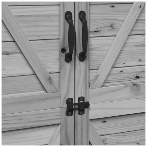 Capanno da Giardino Grigio 106 x 56 x 176,5 cm - Foto 9