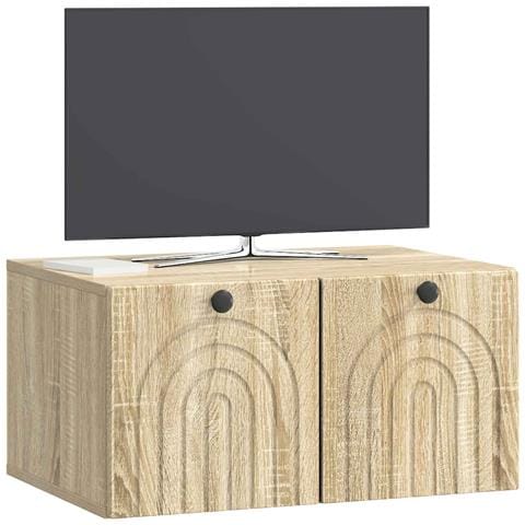 Mobile Porta TV da Muro Rovere Sonoma 59,5 x 41 x 30 cm - Foto 2