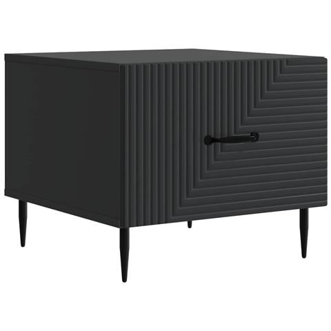 Tavolino da salotto Nero 49 x 50 x 40 cm Legno ingegnerizzato - Foto 1