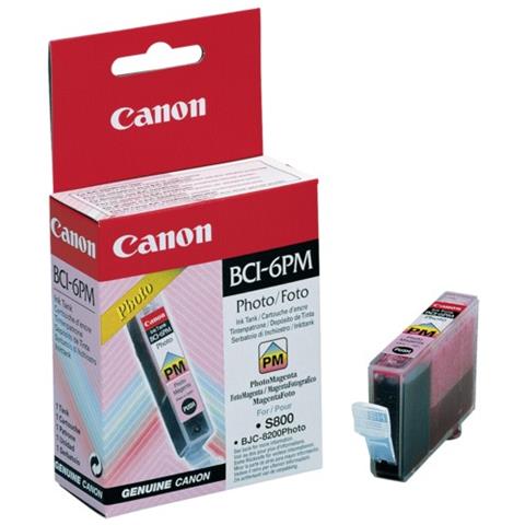 BCI-6PM Serbatoio Ink Originale Magenta per Canon BJC-8200 Capacità 280 Pagine - Foto 2
