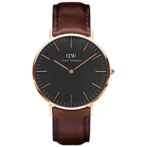 Classic Black Bristol 40mm Marrone Gold Dw00100125 - Foto 2