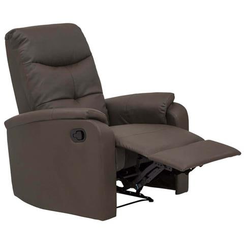 Poltrona Reclinabile Marrone Per Interno Salotto Sala Da Pranzo Camera Per Anziani - Foto 4