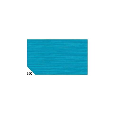 Carta Crespa Decorativa Turchese 60g / mq 50x250cm 10 Rotoli - Foto 2