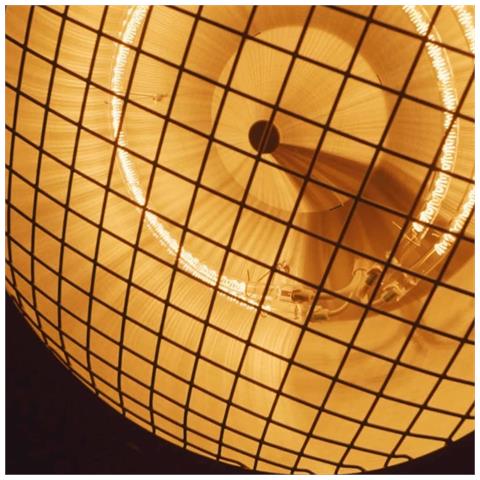 Radiatore A Piedistallo Indus 2100 W Alogeno Nero - Foto 10