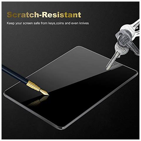 3x Pellicola Di Armatura Compatibile Con Samsung Galaxy Tab A (10.5"") In Elevata Trasparenza - 3x Vetro Temperato (tempered) Di Protezione Del Display In Durezza 9h Con 3d Touch - Foto 2