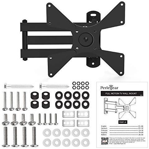 Tv Wall Bracket Girelle Tilt Estende Ruota Tv Wall Mount Per 10-40 Televisori Pollici Fino A 20kg Max Vesa 200x200mm - Foto 4