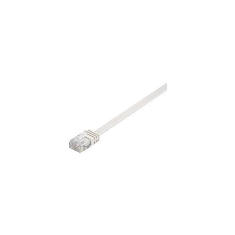 V-UTP6015W-FLAT, RJ-45, RJ-45, Maschio / maschio, Cat6, U / UTP (UTP) , Bianco - Foto 1