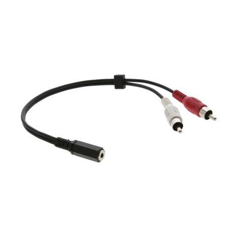 C-A35F / 2RAM-1 3.5mm 2 x RCA Nero cavo di interfaccia e adattatore - Foto 1