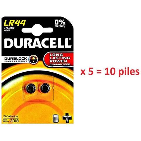 10 Batterie Lr44 Button 1.5v Dlc 2019 - Foto 1