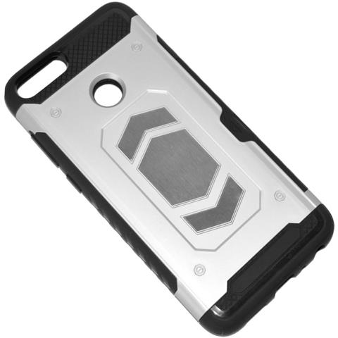Custodia Defender Shell Alta Protezione Antiscivolo Magnetica Per Huawei P Smart Silver - Foto 1