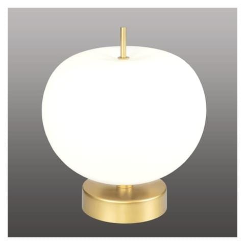 Esclusiva Lampada Da Tavolo Led Oro Bianco - Apple T - Foto 1