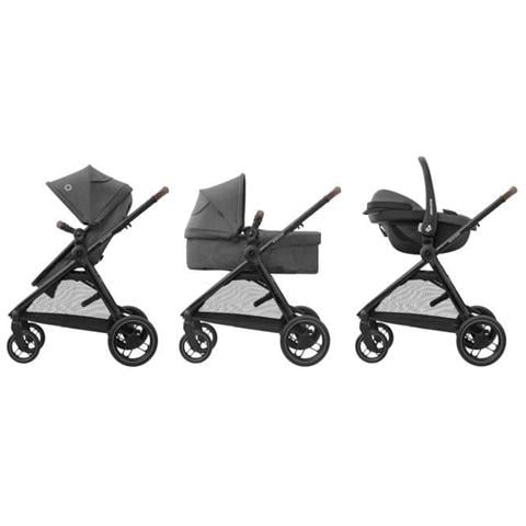 Passeggino Combinato 3 In 1 Zelia S Isize 4 Ruote Con Cosi Cabriofix Isize E Accessori Dark Grey - Foto 1