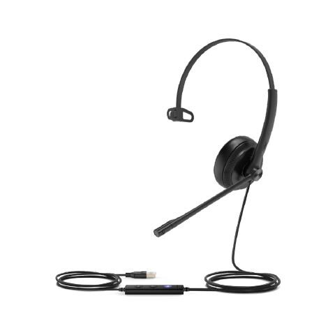 UH34 Auricolare Cablato A Padiglione Ufficio Nero - Foto 1