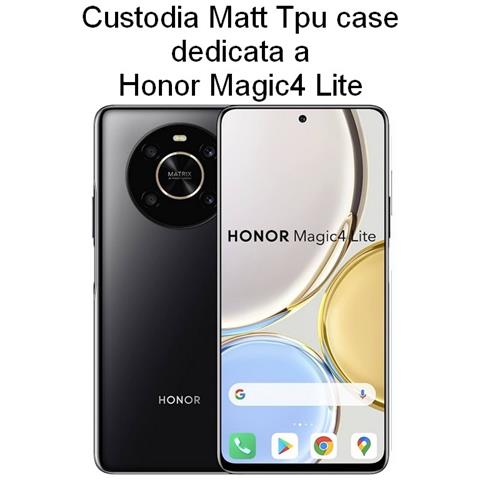 Custodia Tpu Silicone Cover Case Slim Per Honor Magic4 Lite Black - Foto 2