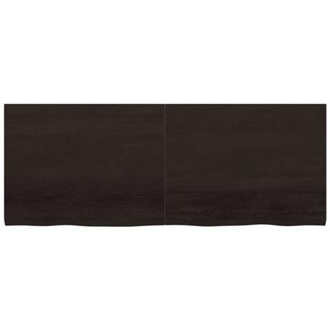 Piano Bagno Marrone Scuro 160x60x (2-4) cm Legno Trattato - Foto 2