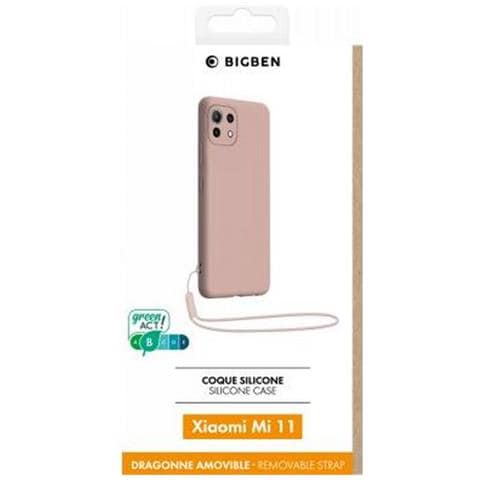 Cover In Silicone Per Xiaomi Mi 11 5g Con Cinturino Da Polso Abbinato, Rosa - Foto 2