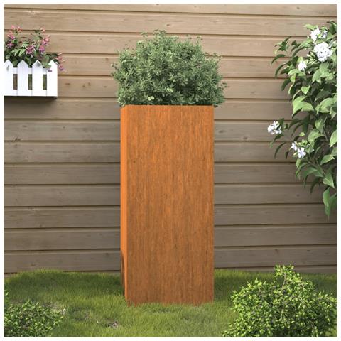 Fioriera 32x29x75 cm in Acciaio Corten - Foto 11