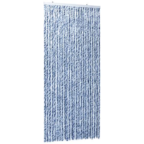 Tenda Antimosche Blu E Bianca 100x230 Cm In Ciniglia - Foto 2