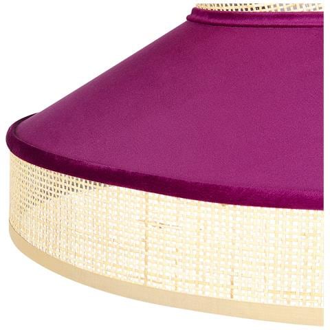 Lampadario Batali Rattan Fucsia - Foto 2