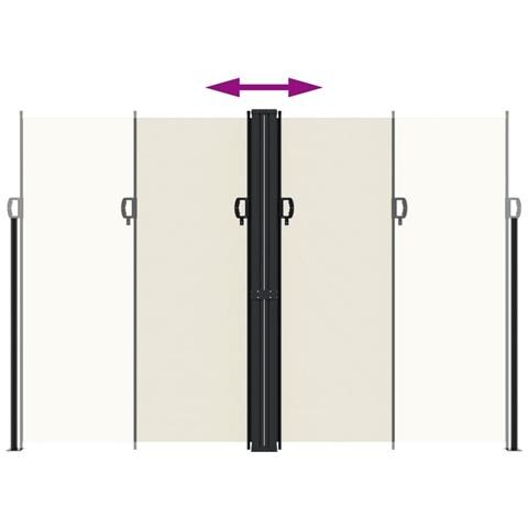 Tenda da Sole Laterale Retrattile Crema 220x1200 cm - Foto 2