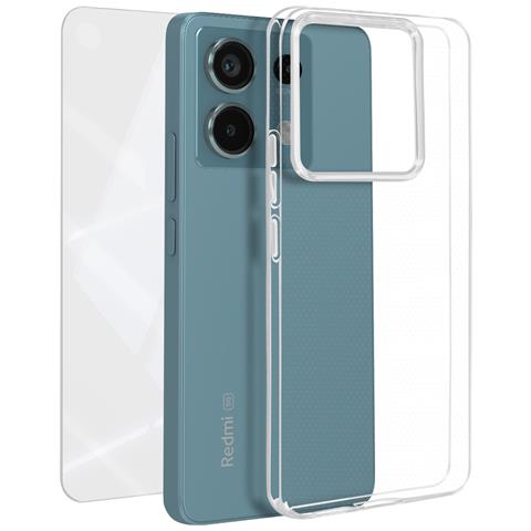Set Protezione Per Xiaomi Redmi Note 13 Pro 5g Cover E Vetro Temperato, Trasparente - Foto 1