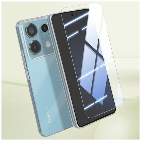 Set Protezione Per Xiaomi Redmi Note 13 Pro 5g Cover E Vetro Temperato, Trasparente - Foto 5