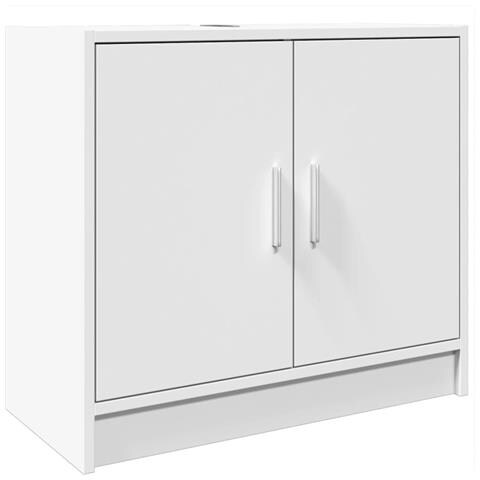 Mobile Lavabo Bianco 63x29x55 Cm In Truciolato - Foto 2