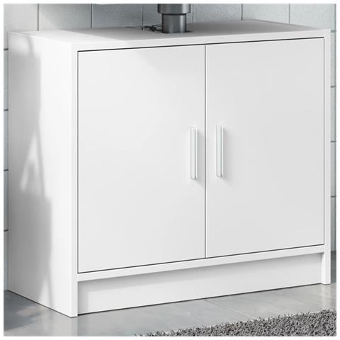 Mobile Lavabo Bianco 63x29x55 Cm In Truciolato - Foto 1