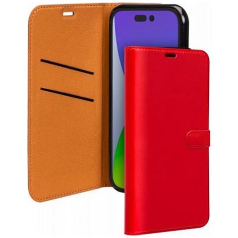 Custodia Per Iphone 14 Pro Folio Wallet Con Linguetta Magnetica, Rosso - Foto 1