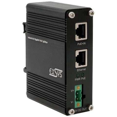 Industrie Ethernt Poe+ Splitter 802.3at, 12vdc / 20w, 10/100/1000mbps (ex-60325) - Foto 1