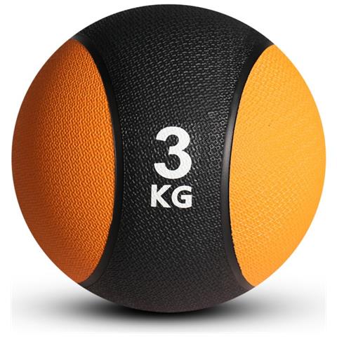Medicine Ball Rubber Black /yellow - 3kgs - Foto 2