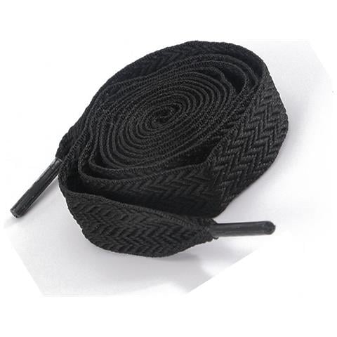 Lacci Piatti, Stile Versatile - 2 Paia Black - Foto 2