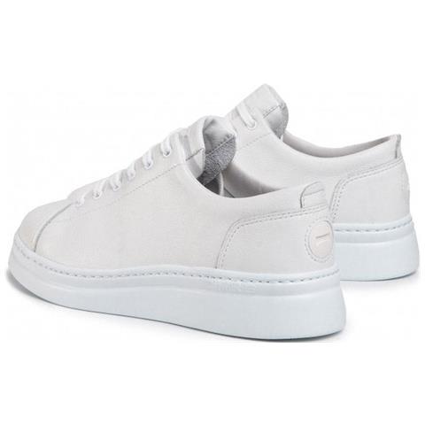 White Casual Closed Flats Scarpe Basse Pelle Scarpe Donna Bianco Eu 38, K200508-041 - Foto 3