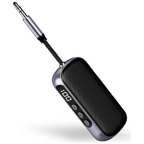 Adattatore Audio Bluetooth 2-in-1 Trasmettitore E Ricevitore Con Jack Da 3,5 Mm, Nero - Foto 1