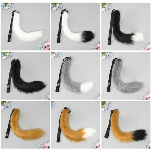 Coda Di Volpe Peluche, Accessorio Cosplay Di Coda Di Volpe Coccolosa Camel - Foto 4