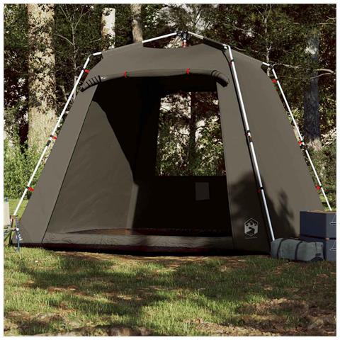 Tenda da Pesca 4 Persone Marrone a Rilascio Rapido - Foto 10