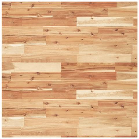 Piano Tavolo Quadrato 90x90x2 Cm In Legno Massello Di Acacia - Foto 2