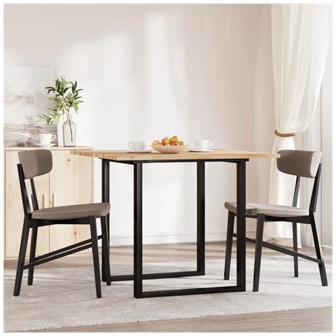 Piano Tavolo Quadrato 90x90x2 Cm In Legno Massello Di Acacia - Foto 3