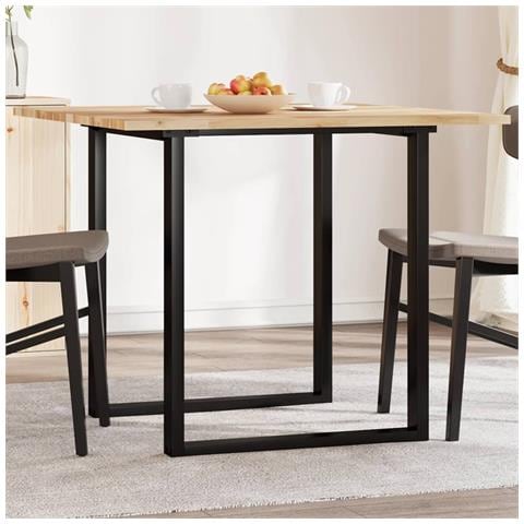 Piano Tavolo Quadrato 90x90x2 Cm In Legno Massello Di Acacia - Foto 1