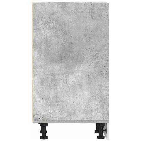 Armadio Inferiore “Riga” Grigio Cemento 30x44,5x81,5 cm - Foto 2