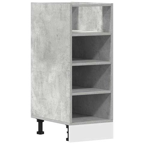 Armadio Inferiore “Riga” Grigio Cemento 30x44,5x81,5 cm - Foto 1
