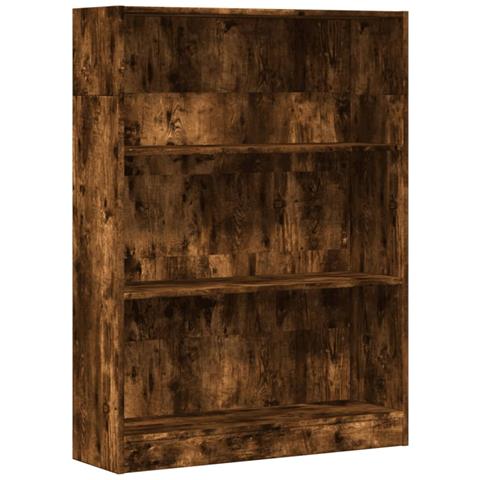 Libreria Rovere Fumo 80x24x109 Cm In Legno Multistrato - Foto 2