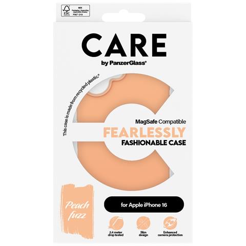 CARE by PG Peachy MagSafe iPhone16 6.1 custodia per cellulare Cover Trasparente - Foto 2