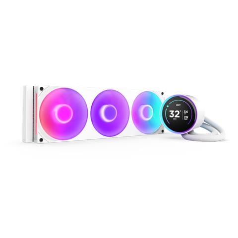 Kraken Elite 360 RGB Processore Raffreddatore di liquidi tutto in uno 12 cm Bianco 1 pz - Foto 1