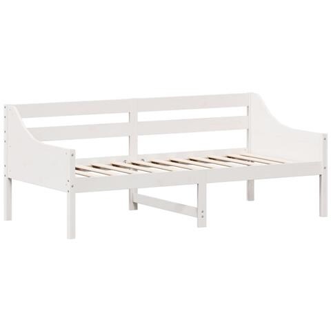Lusso Casadino - Dormeuse Senza Materasso Bianca 90x190 Cm Legno Massello Pino - Foto 2